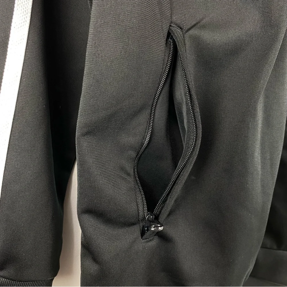 Adidas size XL Youth Black White 3-Stripes Adicolor Track Jacket